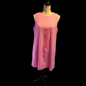 Crown & Ivy Pink Sleeveless Shift Dress 8P NWT
